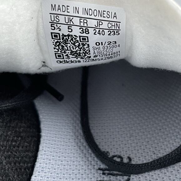 Size 5.5Y Women’s 6.5 Adidas Gazelle Core Black Cloud White Casual Shoes Sneaker - Picture 9 of 9